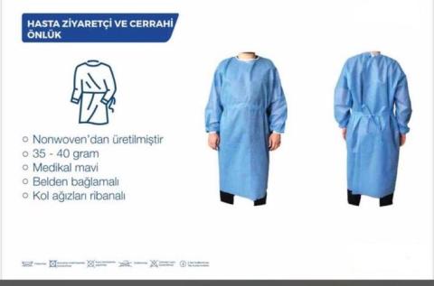 Hasta Ziyaretçi ve Cerrahi Önlük Steril