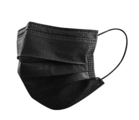 Full Ultrasonic 3 Layer Medical Surgical Mask Black